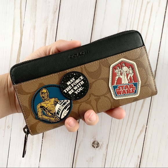 STAR WARS X COACH ACCORDION WALLET WITH PATCHES - Picture 1 of 7